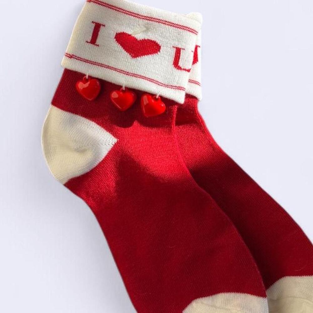 vintage 1997 valentines socks